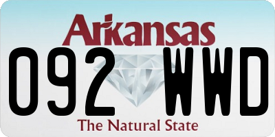 AR license plate 092WWD