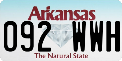 AR license plate 092WWH