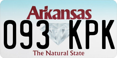 AR license plate 093KPK