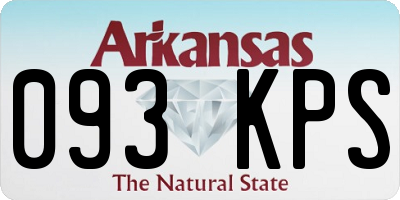 AR license plate 093KPS