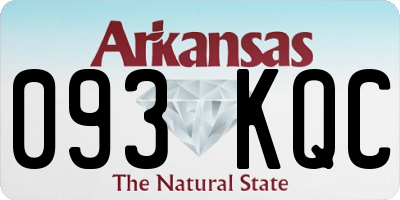 AR license plate 093KQC