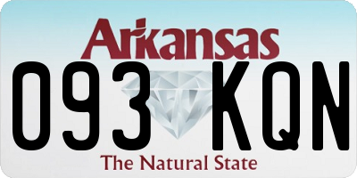 AR license plate 093KQN