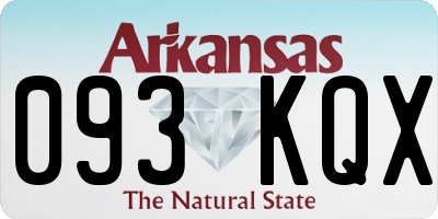 AR license plate 093KQX