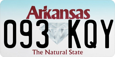 AR license plate 093KQY