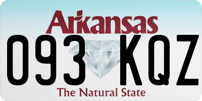 AR license plate 093KQZ