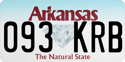 AR license plate 093KRB
