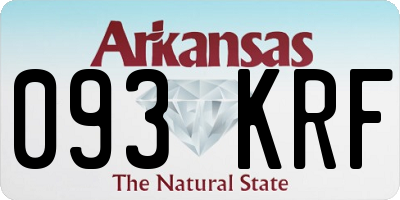 AR license plate 093KRF