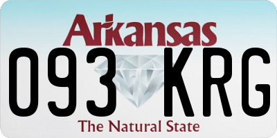 AR license plate 093KRG