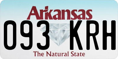 AR license plate 093KRH
