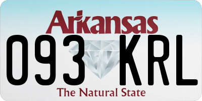 AR license plate 093KRL
