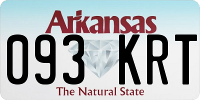 AR license plate 093KRT