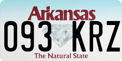 AR license plate 093KRZ