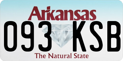AR license plate 093KSB