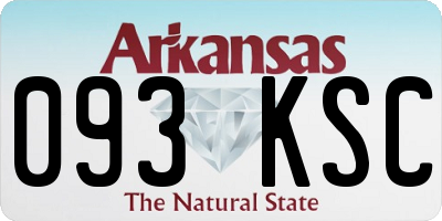 AR license plate 093KSC