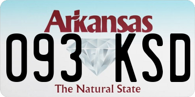 AR license plate 093KSD