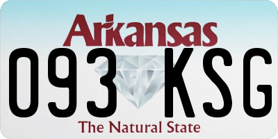 AR license plate 093KSG