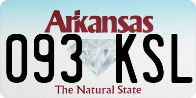 AR license plate 093KSL