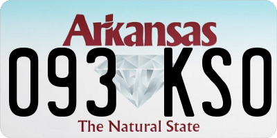 AR license plate 093KSO