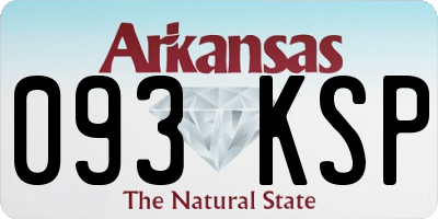 AR license plate 093KSP