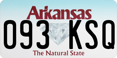 AR license plate 093KSQ