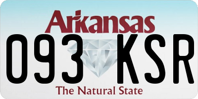 AR license plate 093KSR