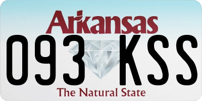 AR license plate 093KSS