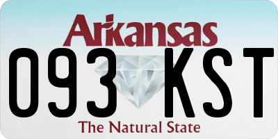 AR license plate 093KST