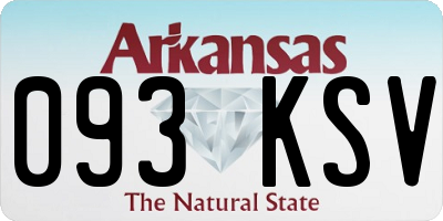 AR license plate 093KSV