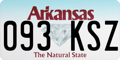 AR license plate 093KSZ