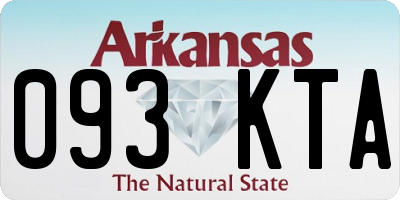 AR license plate 093KTA