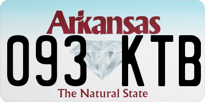 AR license plate 093KTB