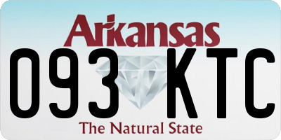 AR license plate 093KTC