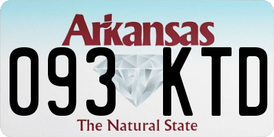AR license plate 093KTD