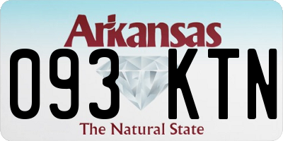 AR license plate 093KTN