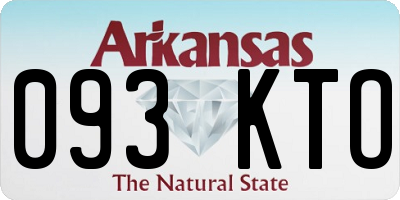 AR license plate 093KTO