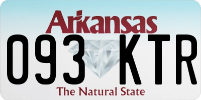 AR license plate 093KTR
