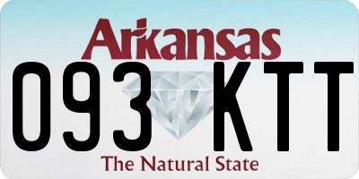 AR license plate 093KTT