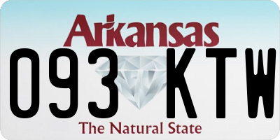 AR license plate 093KTW