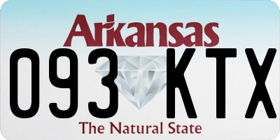 AR license plate 093KTX
