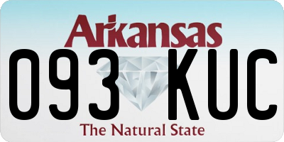 AR license plate 093KUC