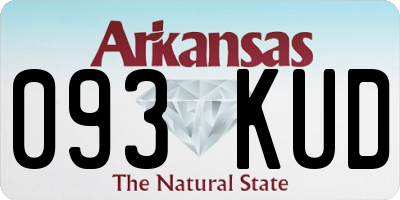 AR license plate 093KUD