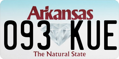 AR license plate 093KUE