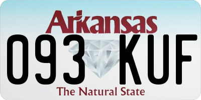 AR license plate 093KUF