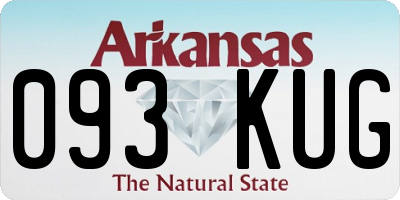 AR license plate 093KUG