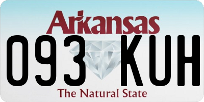 AR license plate 093KUH