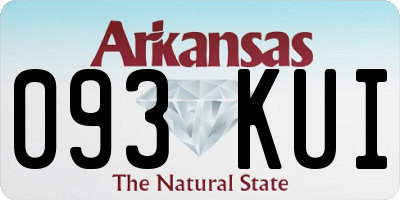 AR license plate 093KUI
