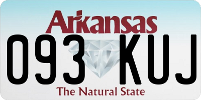 AR license plate 093KUJ