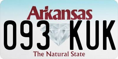 AR license plate 093KUK