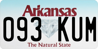 AR license plate 093KUM