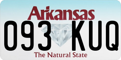 AR license plate 093KUQ